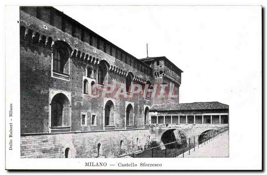 Italie Italia Milano CPA Castello Sforzesco