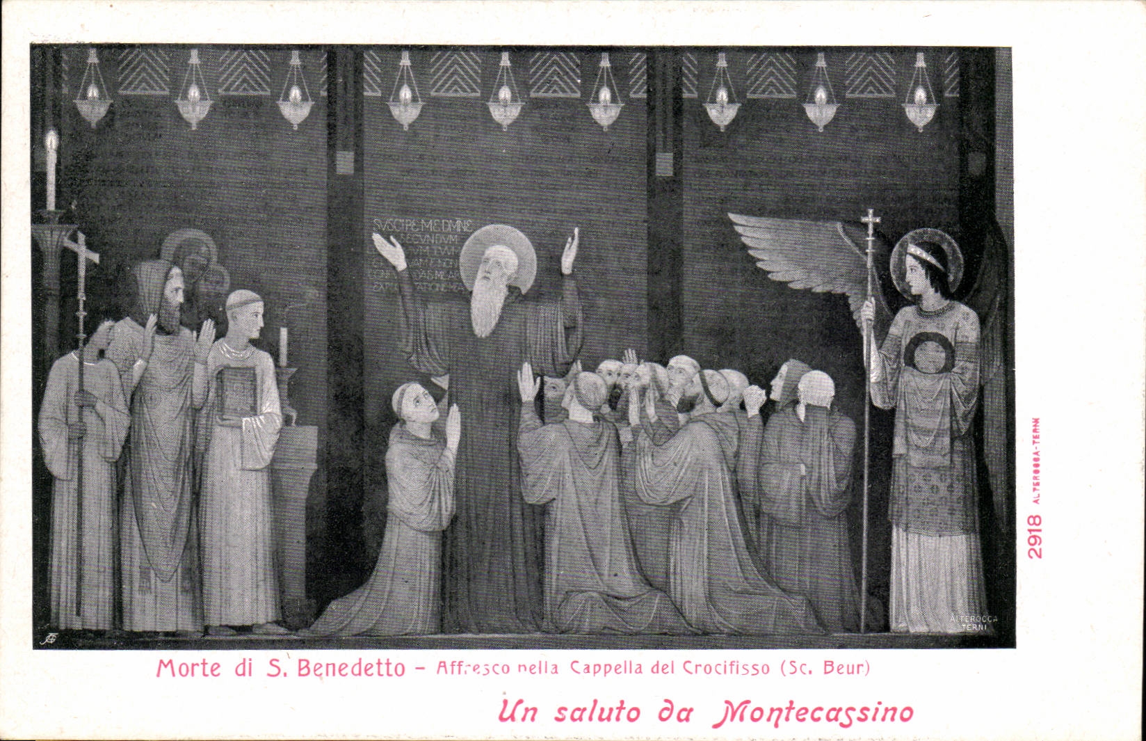 Italie Italia Montecassino CPA Un saluto
