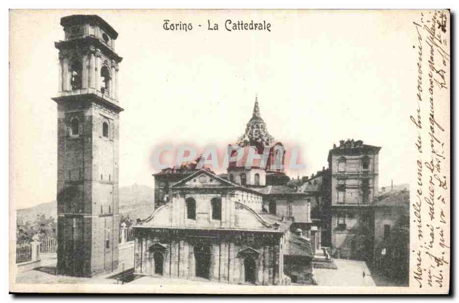 Italie Italia Torino CPA La cattedrale