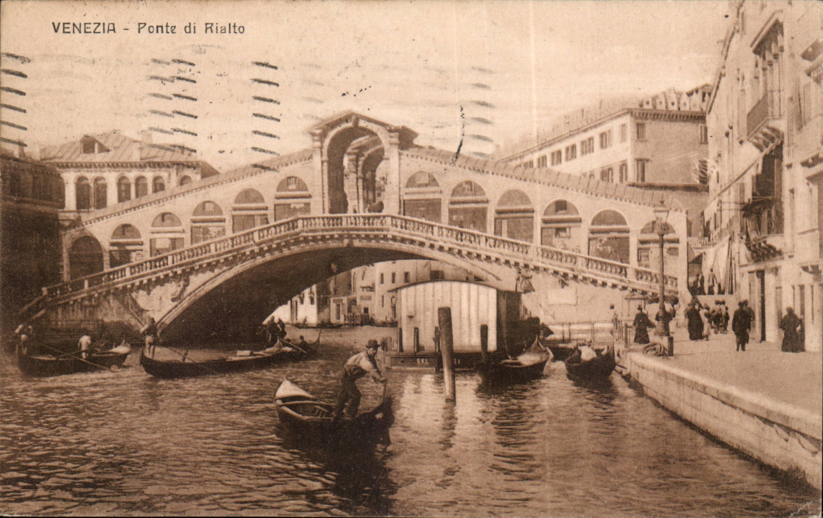 Italie Italia Venezia CPA Ponte di Rialto