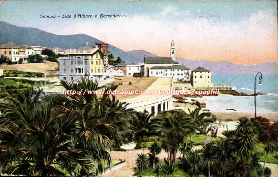 Italie italia Genova CPA lida d'alboro e Boccadasse