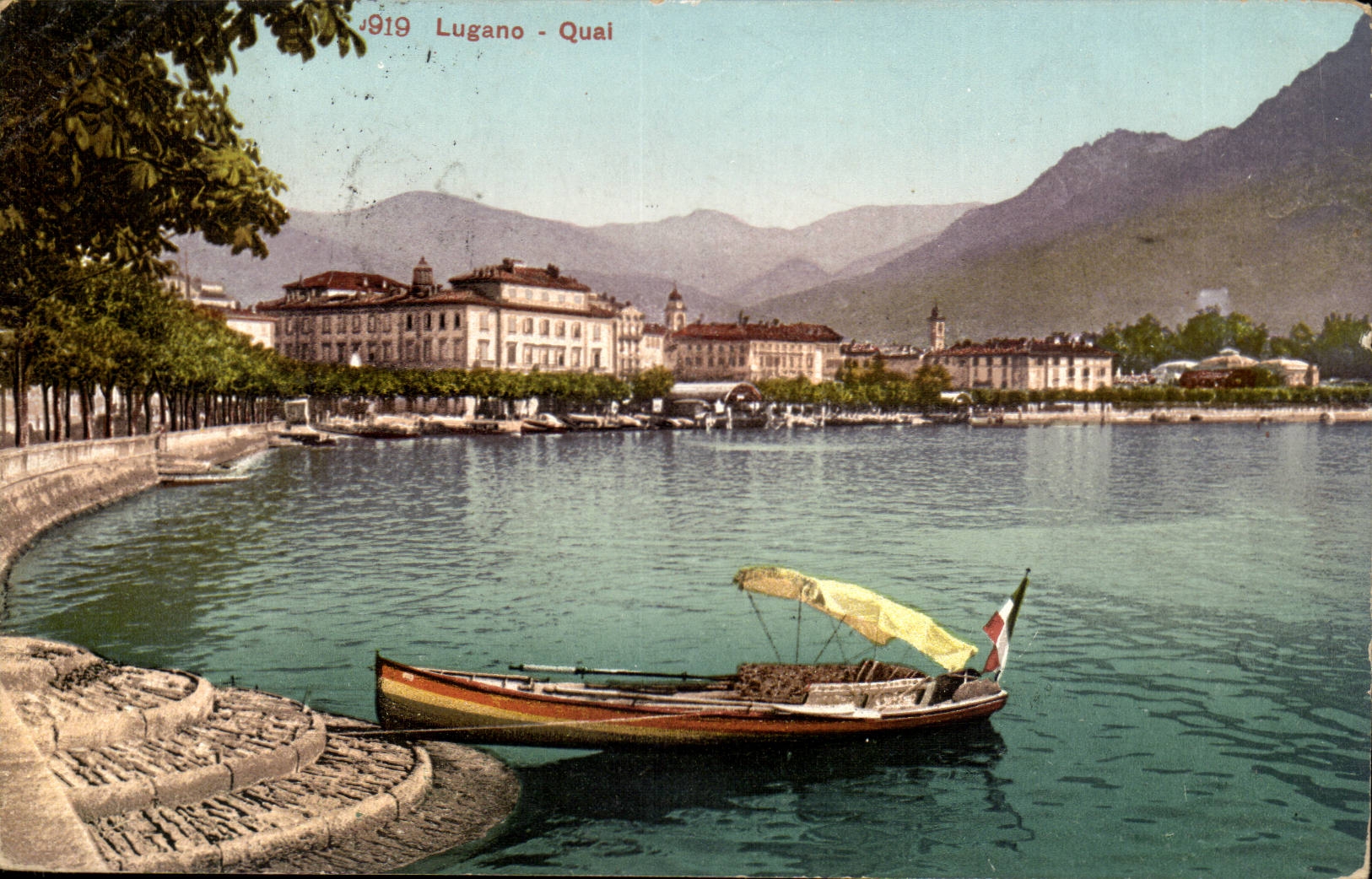 Italie italia Lugano CPA Quai