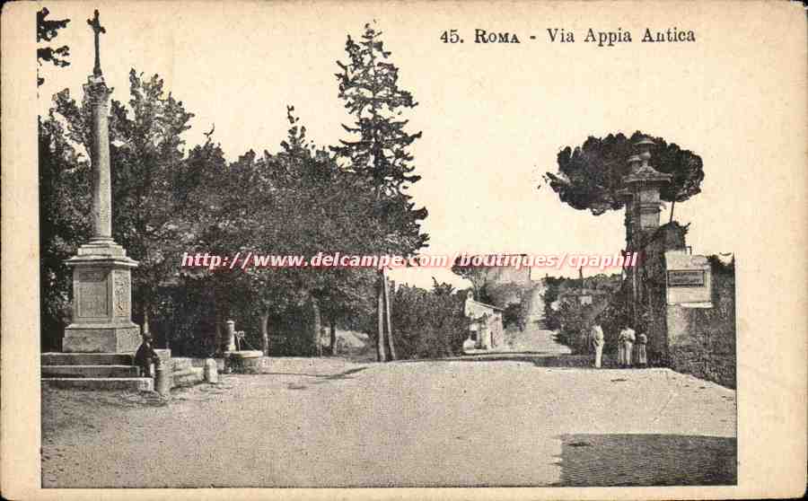 Italie italia Roma CPA Via appia Antica