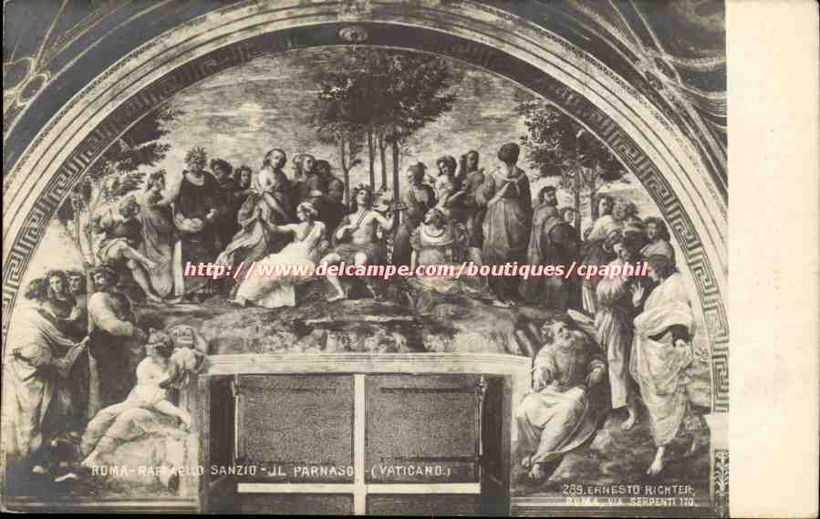 Italie italia Roma CPA Raffaello Sanzio Il parnaso (Vaticano)