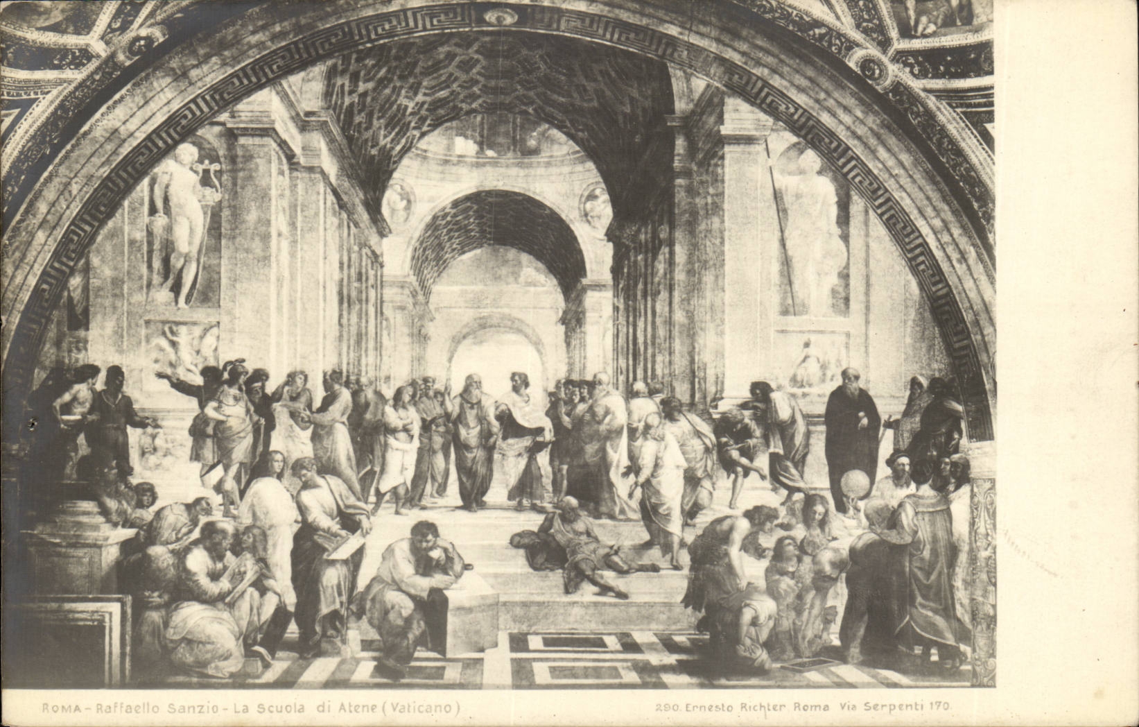 Italie italia Roma CPA Raffaello Sanzio La Scuola di Atene (Vaticano)