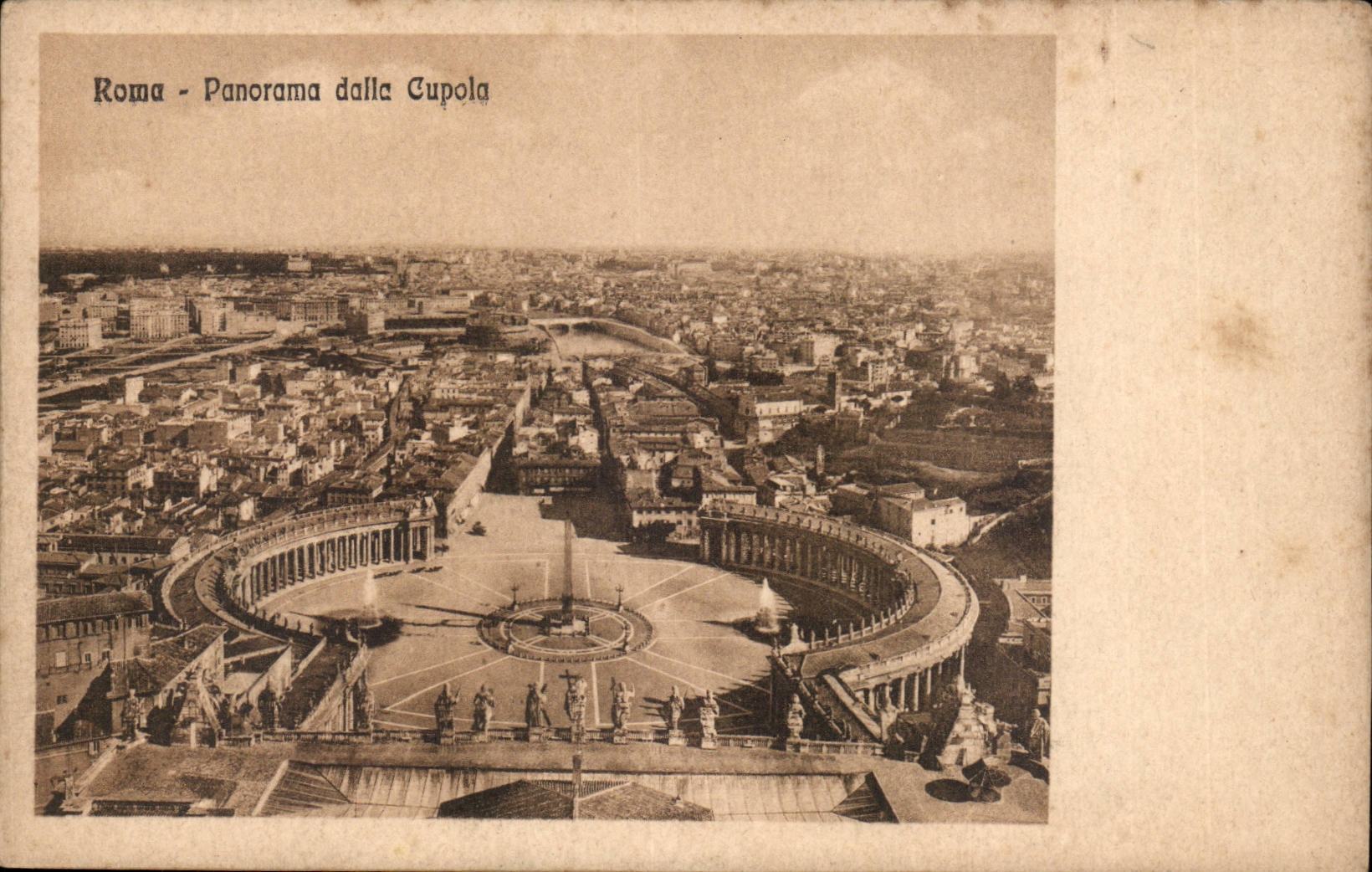 Italie italia Roma CPA Panorama dalle Cupola