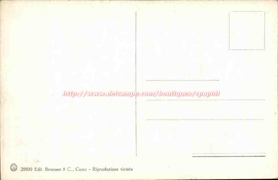 Italie italia CApri CPA Alberghi (Hotel Pagano) — Rückseite