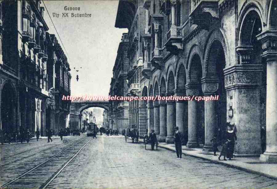 Italie italia Genova CPA Vin XX settembre