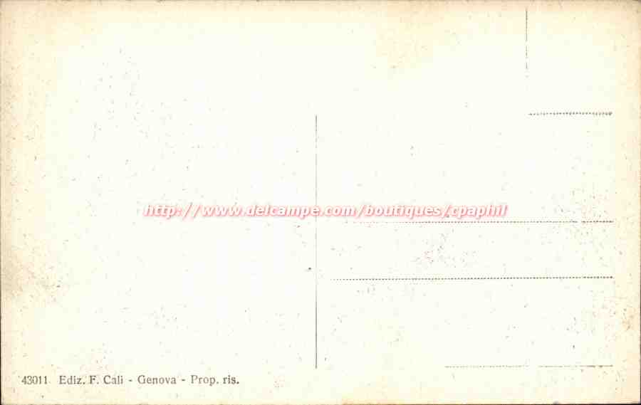 Italie italia Genova CPA Vin XX settembre — Rückseite