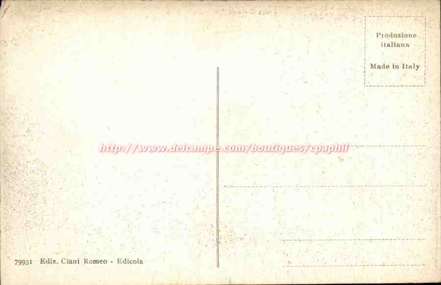 Italie italia Frascali CPA Villa Toronia e Cascala — Rückseite