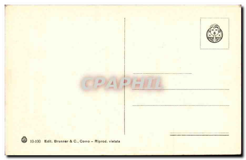 Italie Italia Torino CPA Panorama visto del Monte CAppuccini — Rückseite