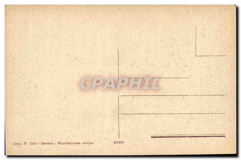 Italie Italia Genova CPA Bagni Municipali — Rückseite