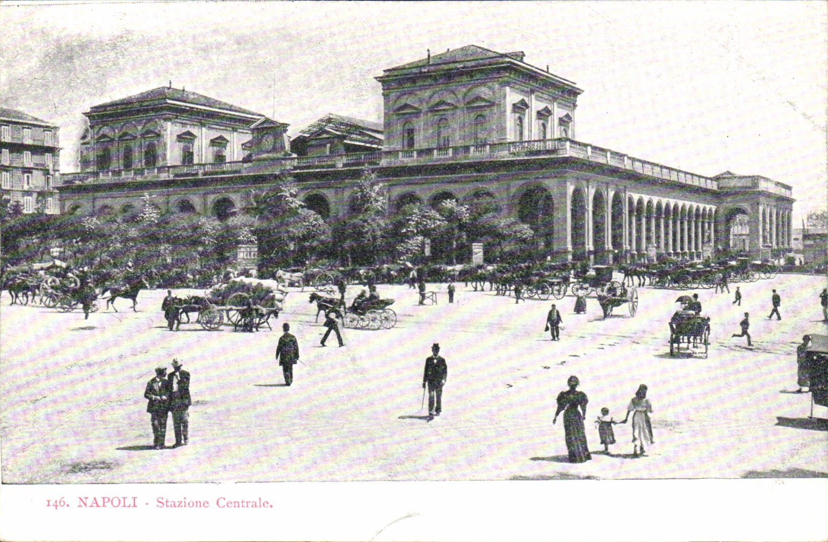 Italie Italia Napoli CPA Stazione centrale