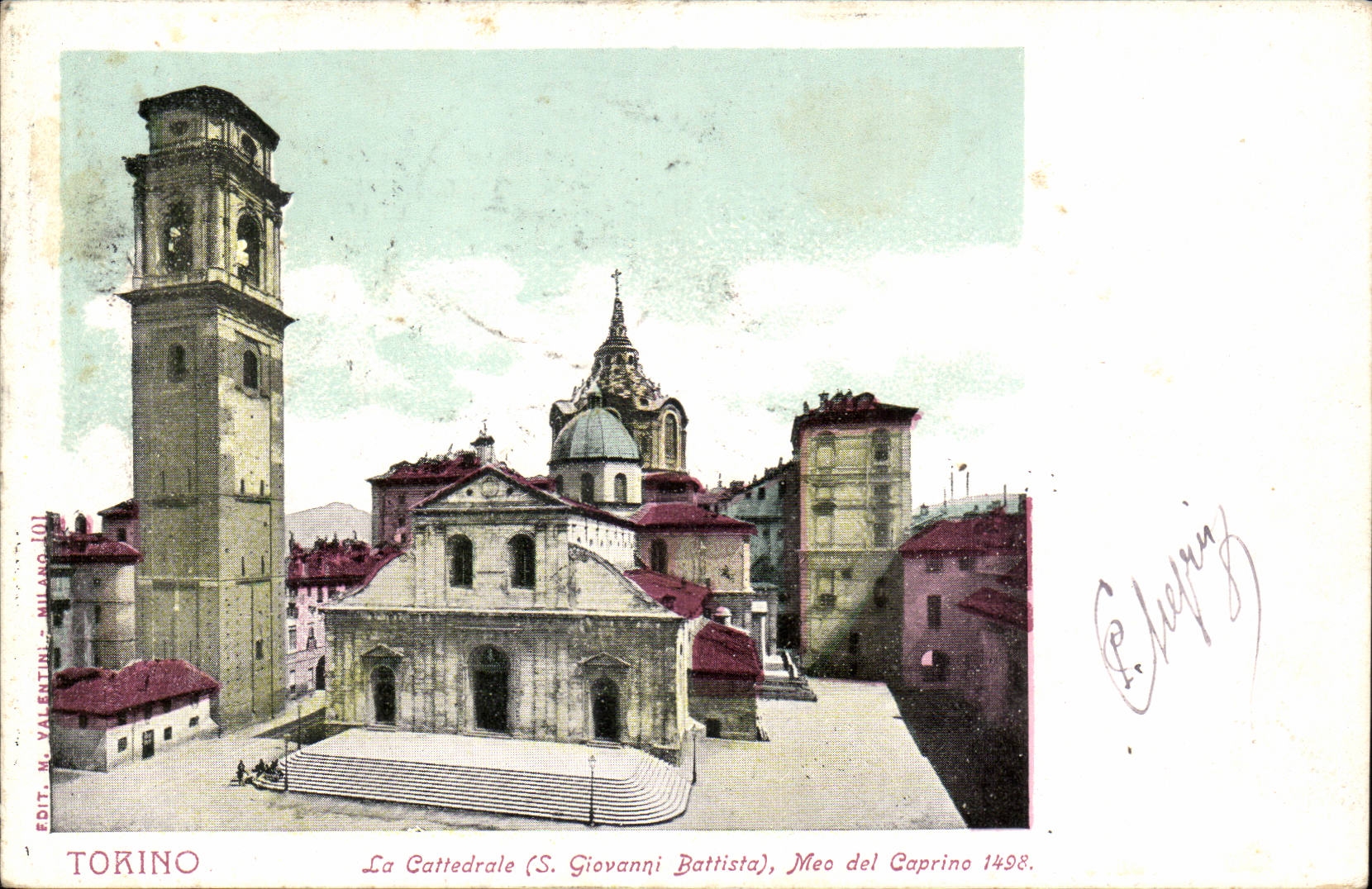 Italie Italia Torino CPA La cattedrale (S Giovanni Battista) meo del caprino 1498