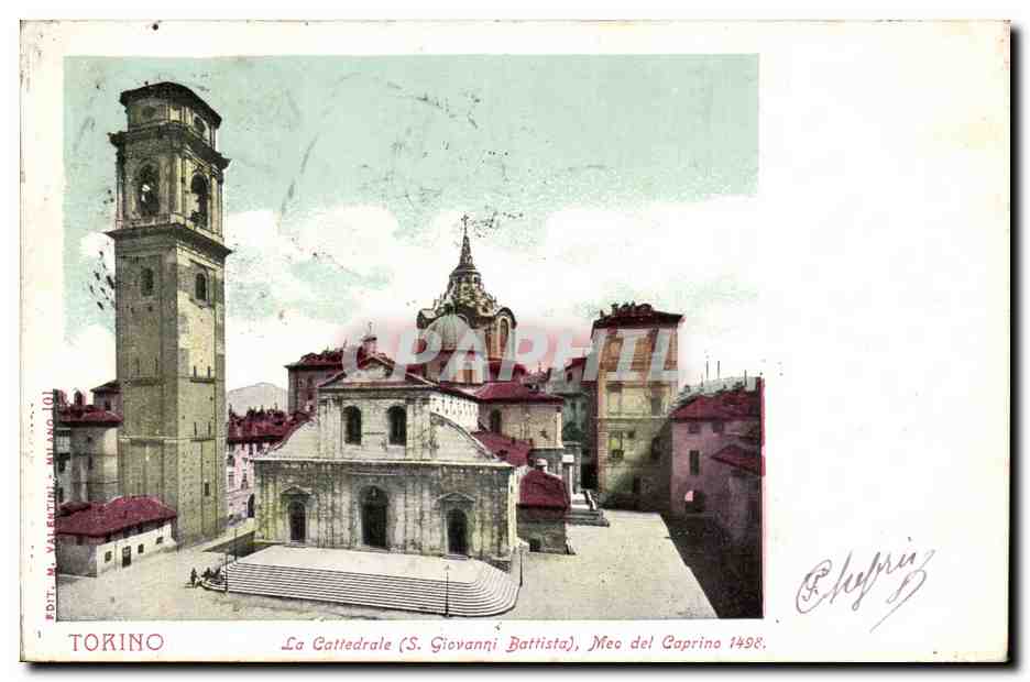 Italie Italia Torino CPA La cattedrale (S Giovanni Battista) meo del caprino 1498