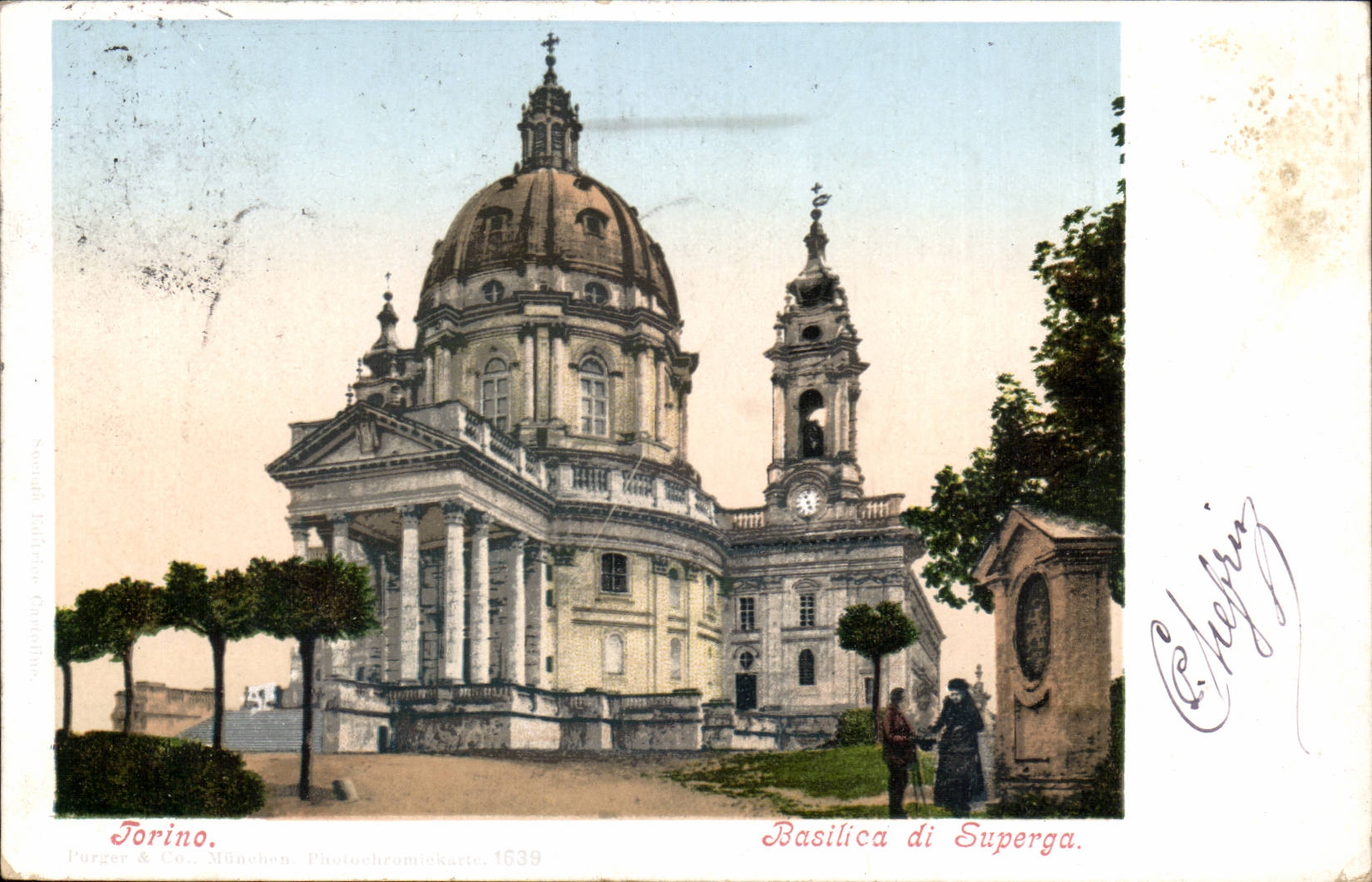 Italie Italia Torino CPA Basilica di Superga