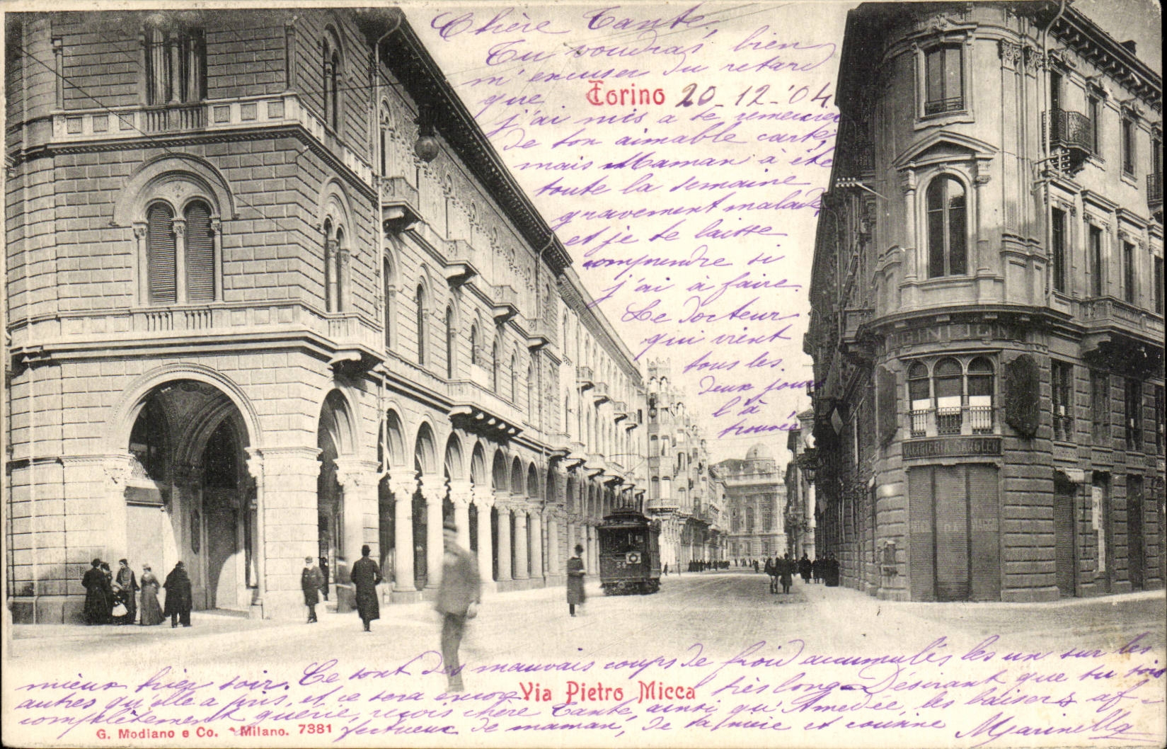 Italie Italia Torino CPA Via Pietro Micca