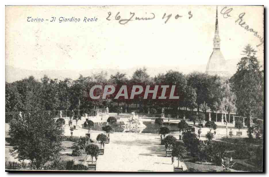 Italie Italia Torino CPA Il gardino Reale
