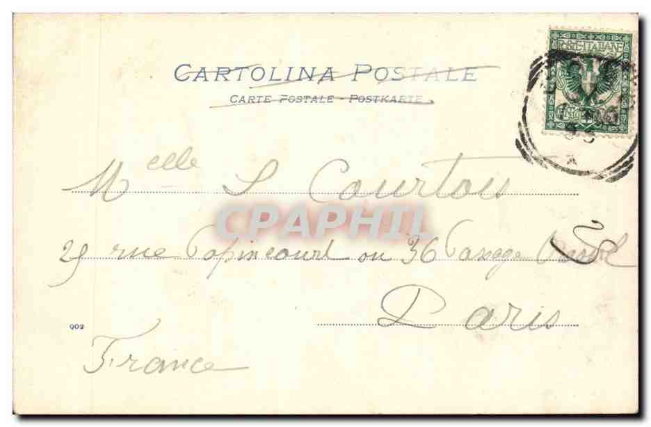 Italie Italia Como CPA la cattedrale — Rückseite
