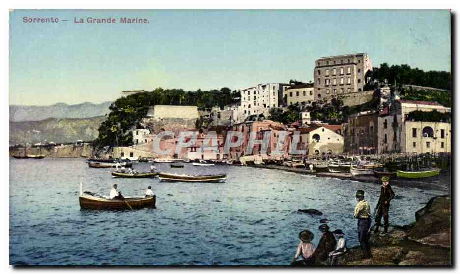 Italie Italia Sorrento CPA la grande marine