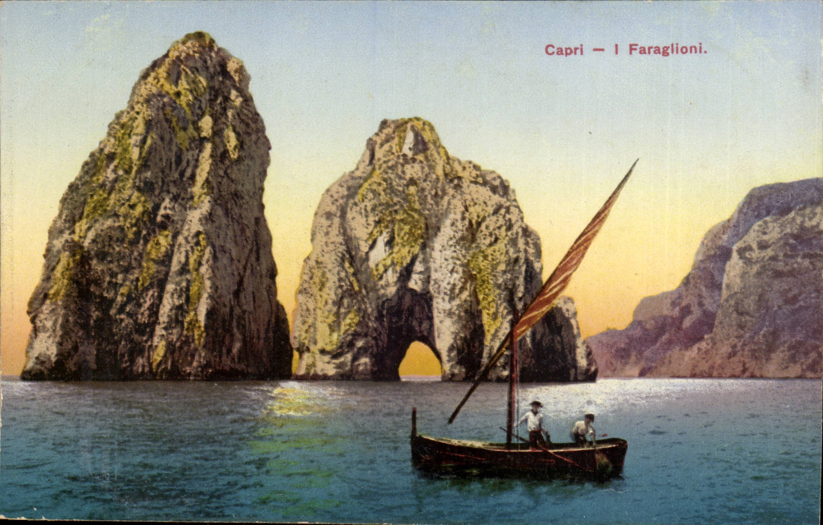 Italie Italia capri CPA I Faraglioni