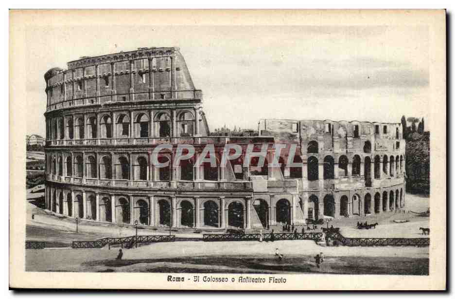 Italie Italia Roma CPA Il colosseo o antiteatro Flavio