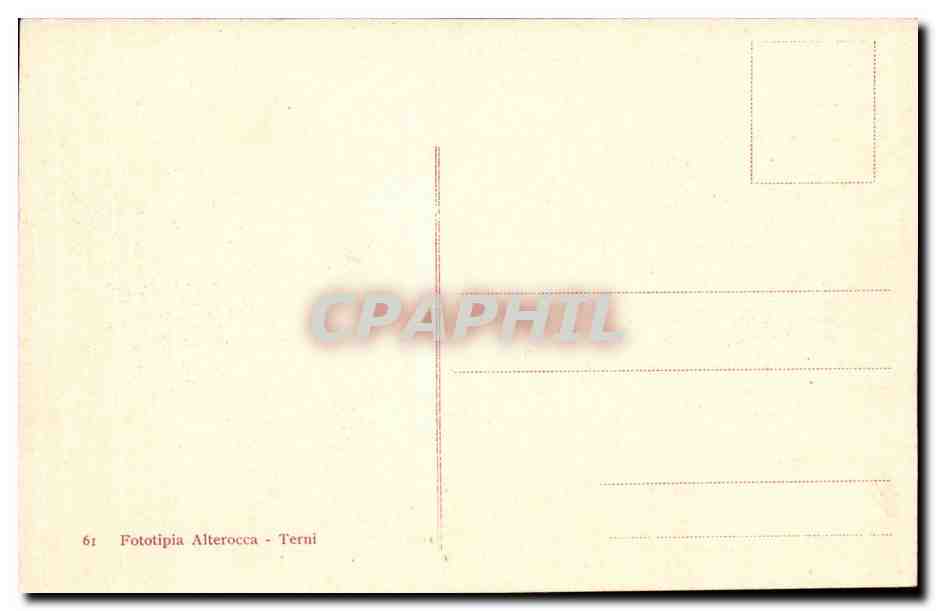 Italie Italia Roma CPA Templo di VEsta — Rückseite