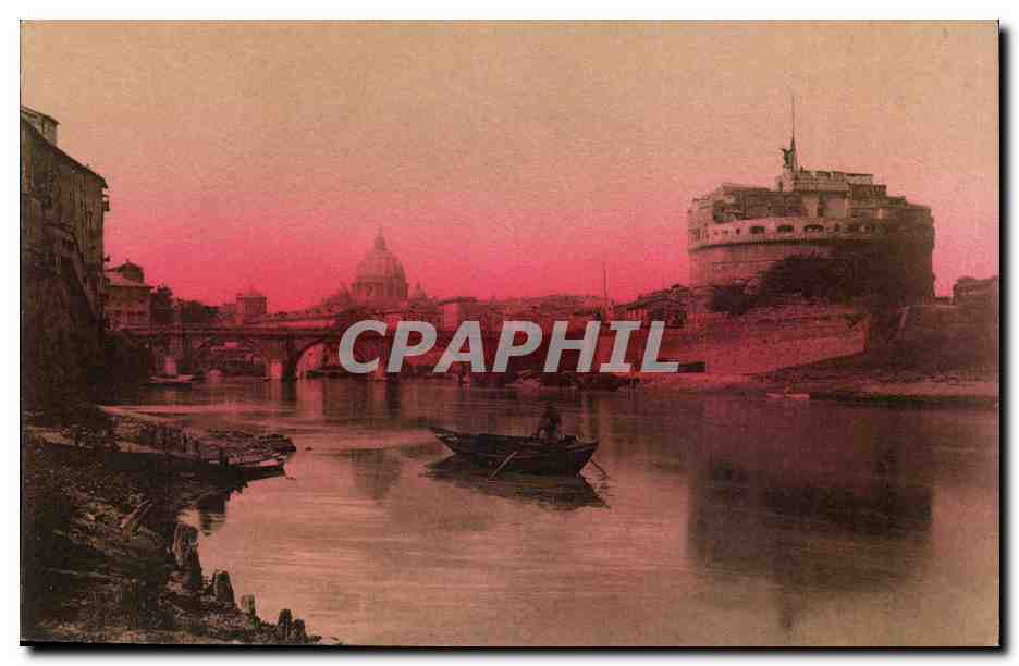 Italie Italia Roma CPA Castel S Angelo S Pietro dal Tevere