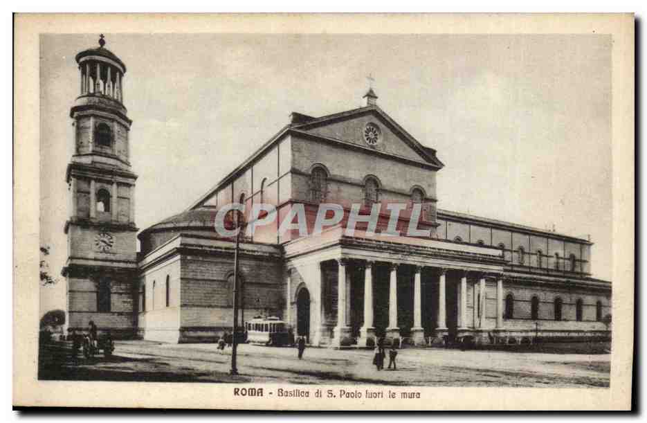 Italie Italia Roma CPA Basilica di S Paolo luori le mura