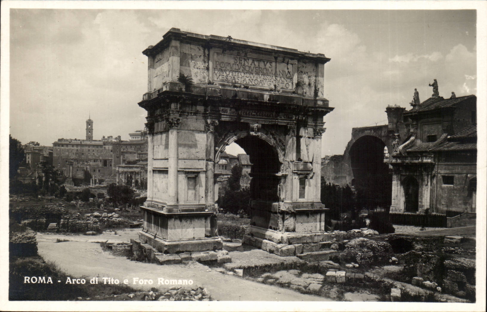 Italie Italia Roma CPA Arco di Tito e Foro Romano