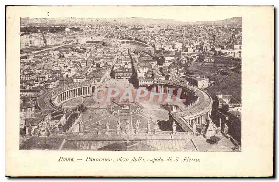 Italie Italia Roma CPA Panorama visto dalla cupola di S Pietro