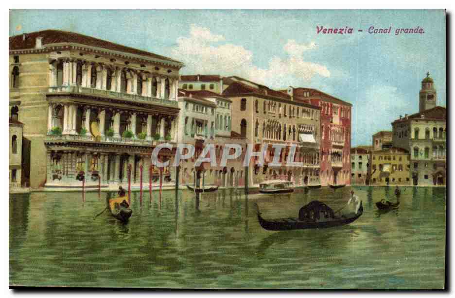 Italie Italia Venezia VEnise CPA Canal Grande 