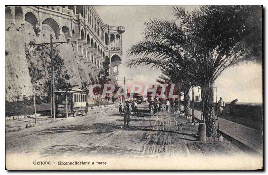 Italie Italia GEnova CPA Circonvallazione a marer