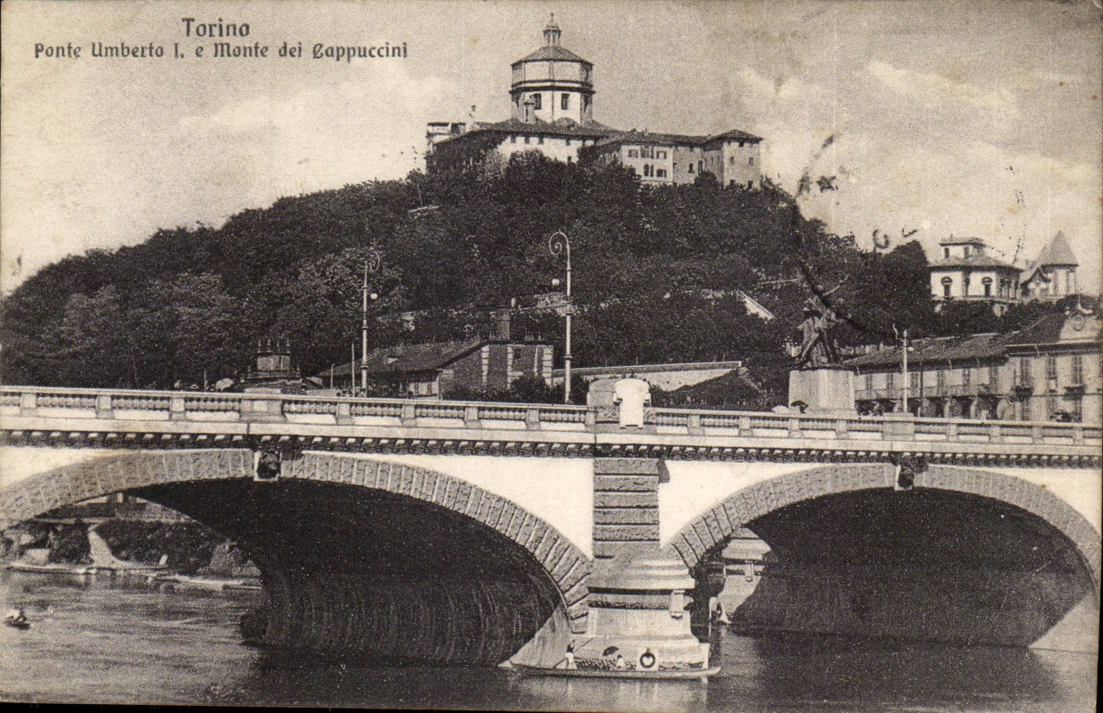 Italie Italia Torino CPA Ponte Umberto Monte del CAppucini