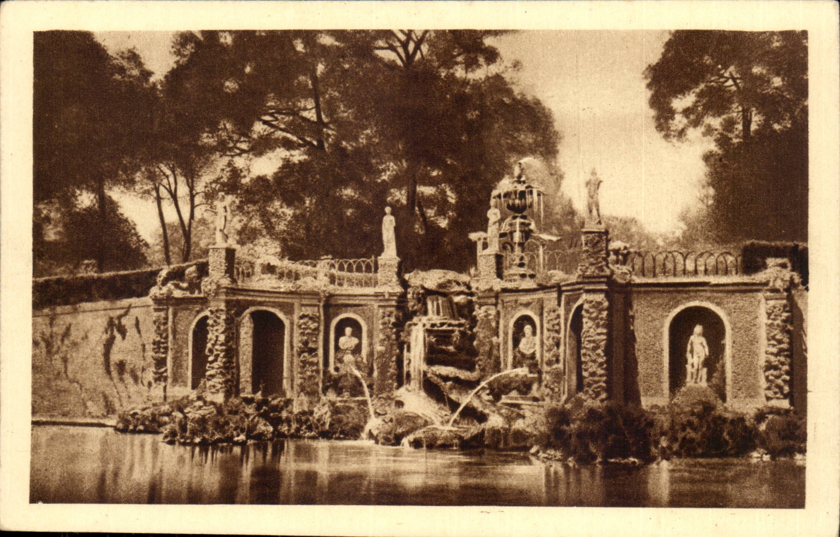 Italie Italia Roma CPA Villa Pamphili Giuchi d'acqua con cascate
