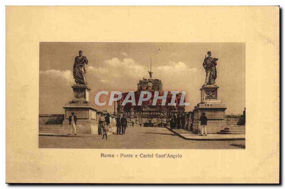 Italie Italia Roma CPA Ponte e Castel Sant Angelo