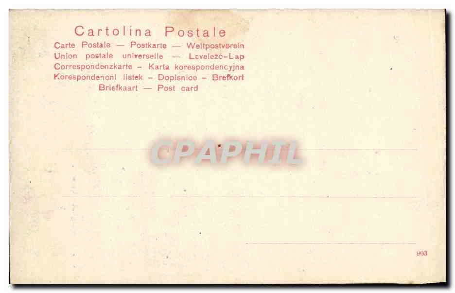 Italie Italia VErona CPA Tomba di Giuletta — Rückseite