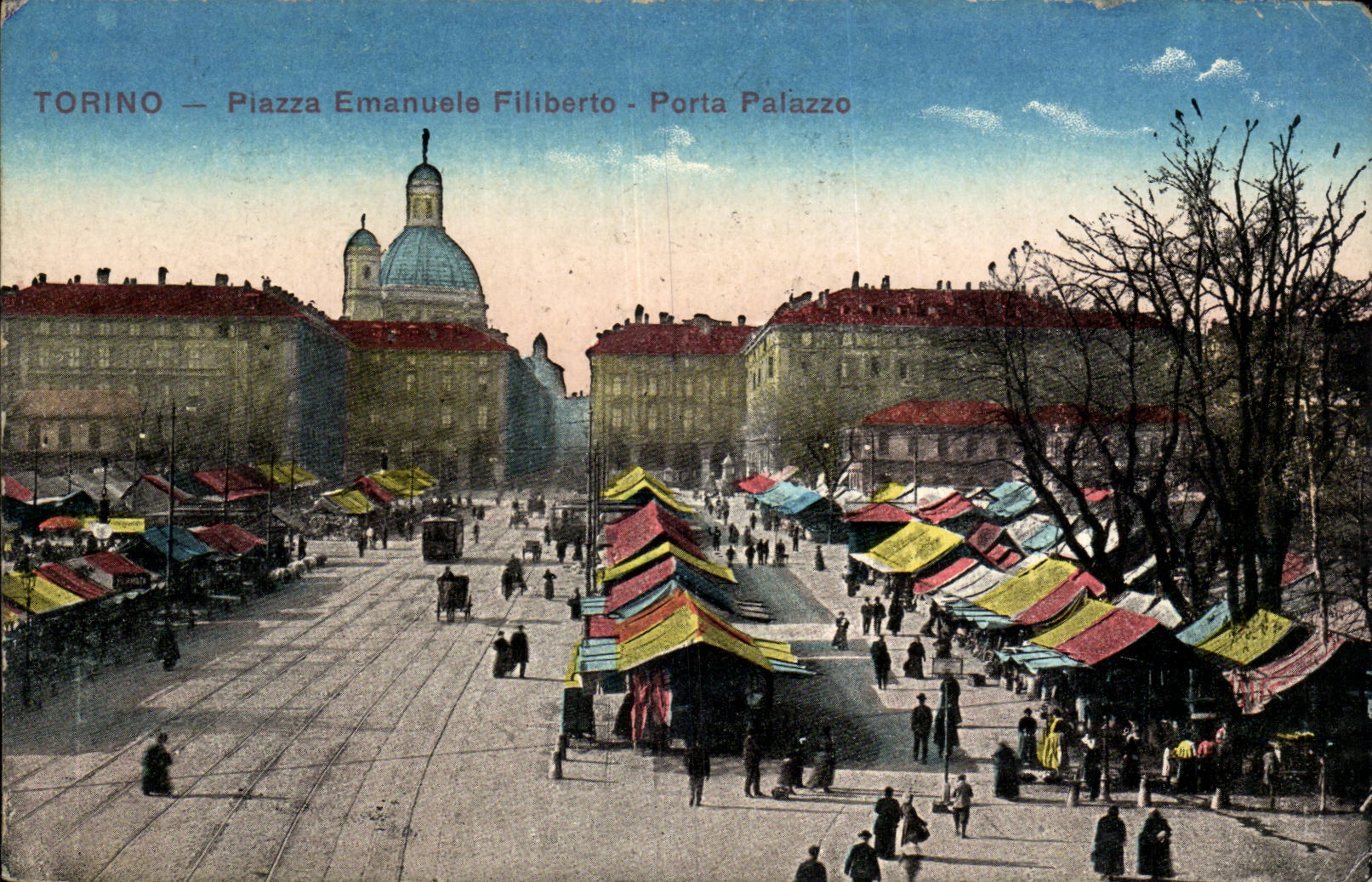Italy - Italie - Torino -Turin -Piemonte - Piazza Emanuele Filiberte - Porta Palazzo - CPA 