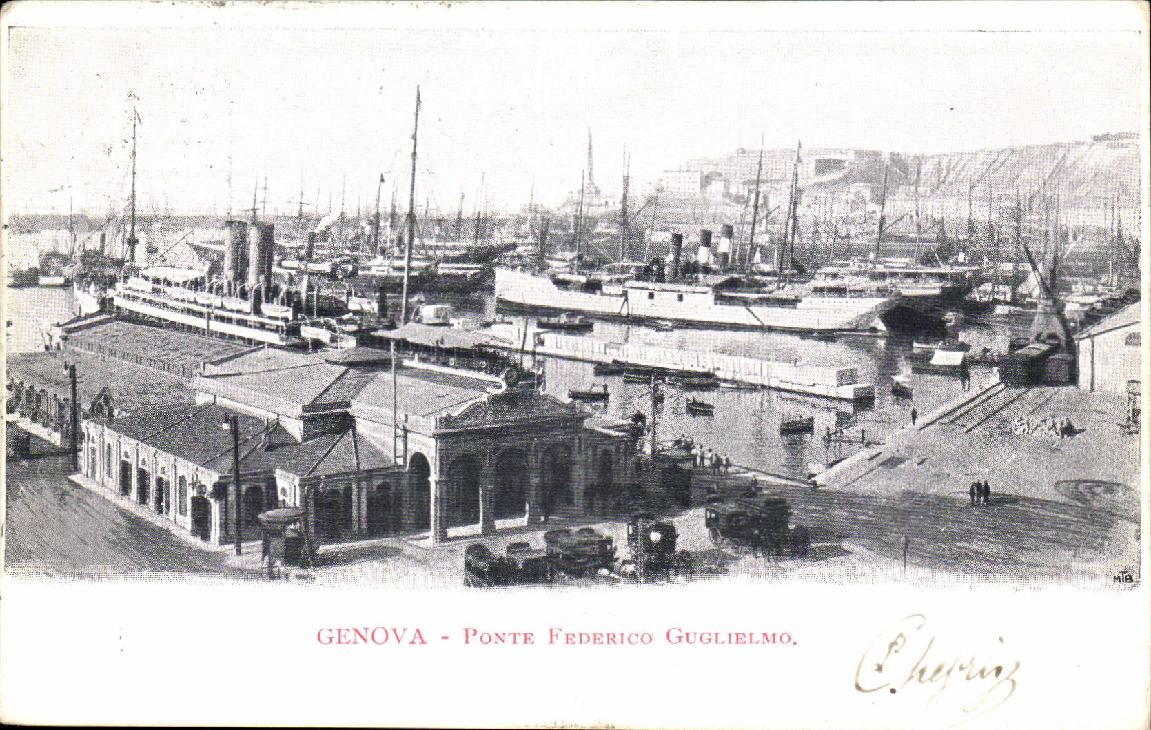 Italy - Italie - Genova - Genoa - Ponte Federico Guglielmo - CPA 