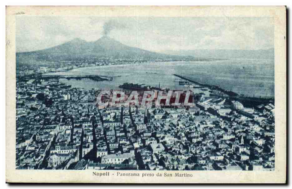 Italy - Italie - Napoli - Naples - Panorama preso da San Martino - CPA 
