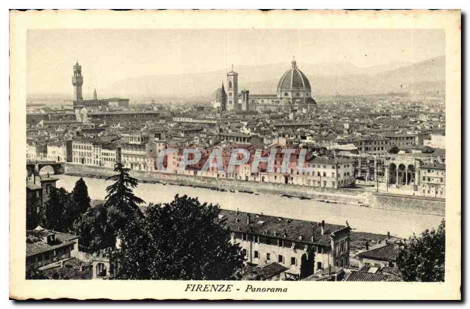Italy - Italie - Florence - Firenze - Toscana - Tuscany - Panorama - CPA 