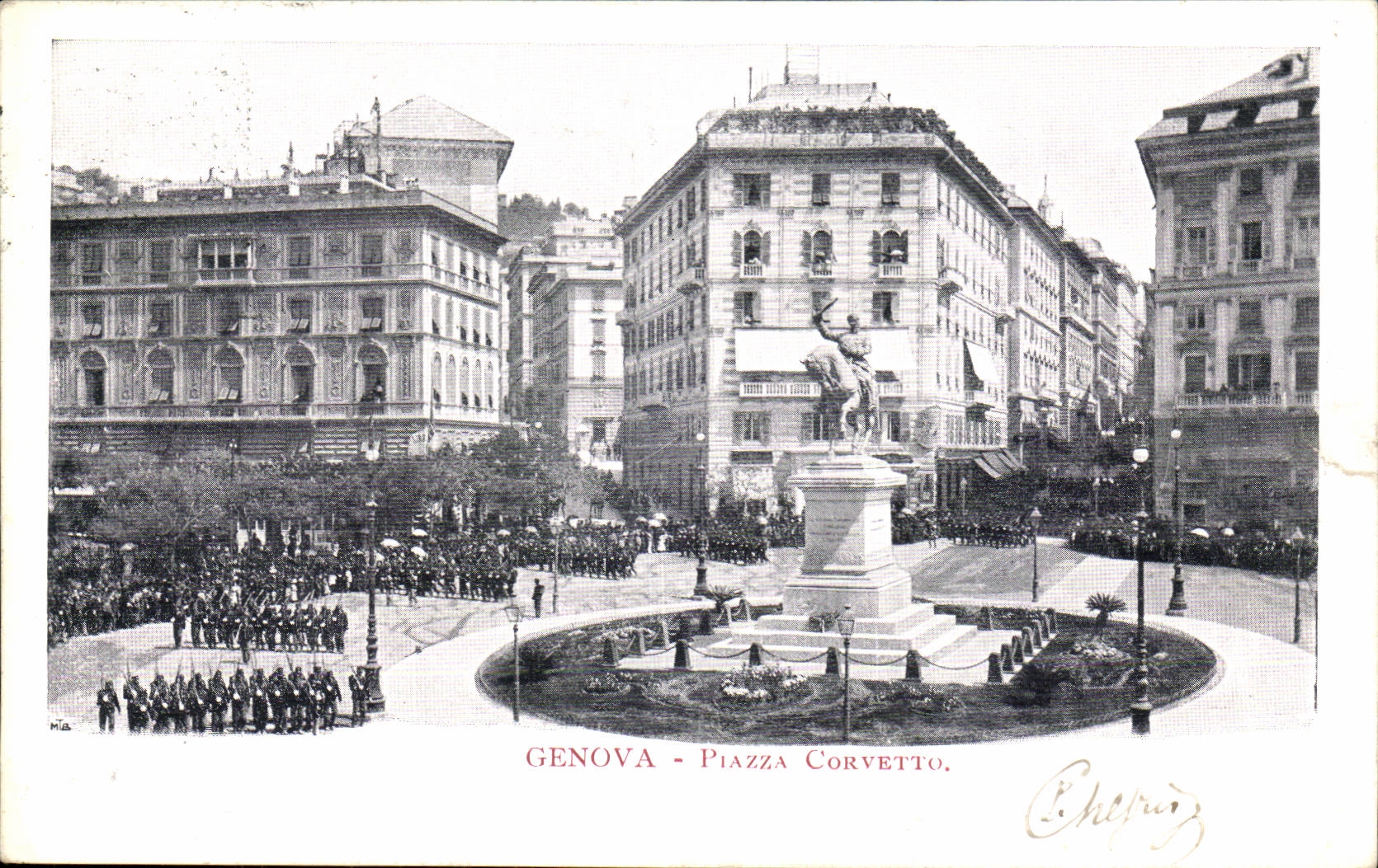 Italy - Italie - Genova - Genoa - Piazza Corvetto -CPA 