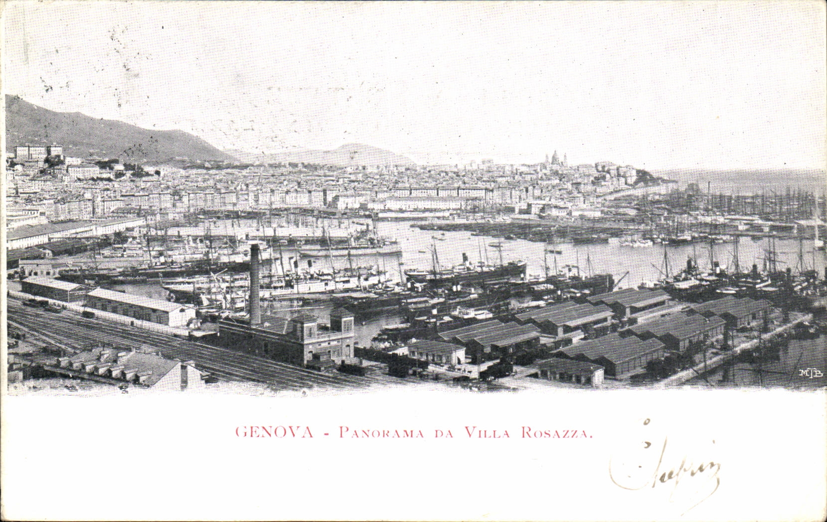 Italy - Italie - Genova - Genoa - Panorama da Villa Rosazza -CPA 