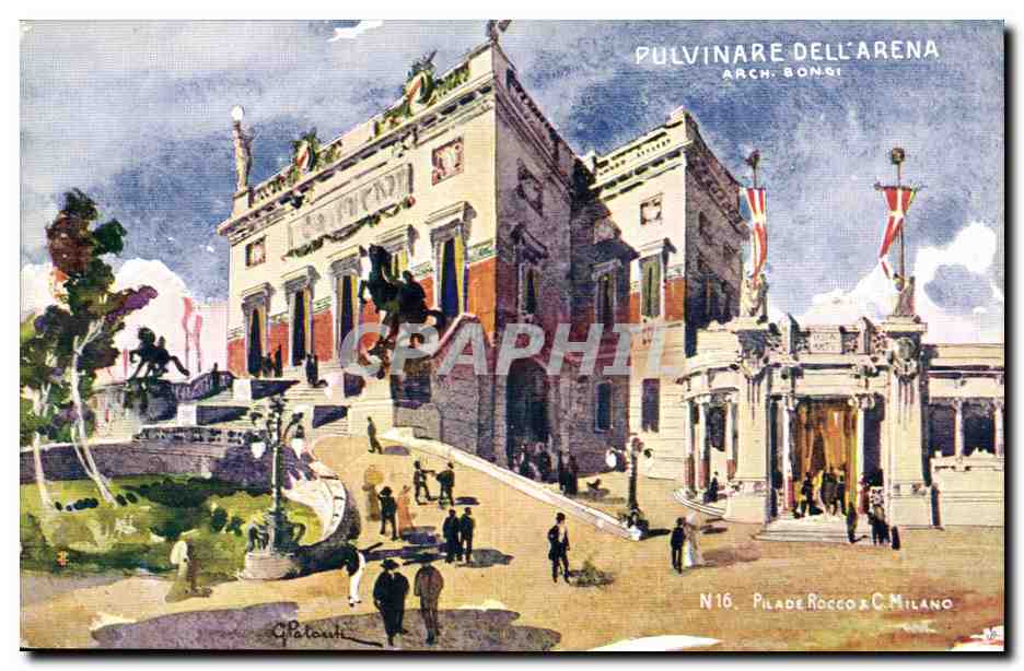Italy - Italie - Pulvinare dell'Arena - Illustration - CPA 