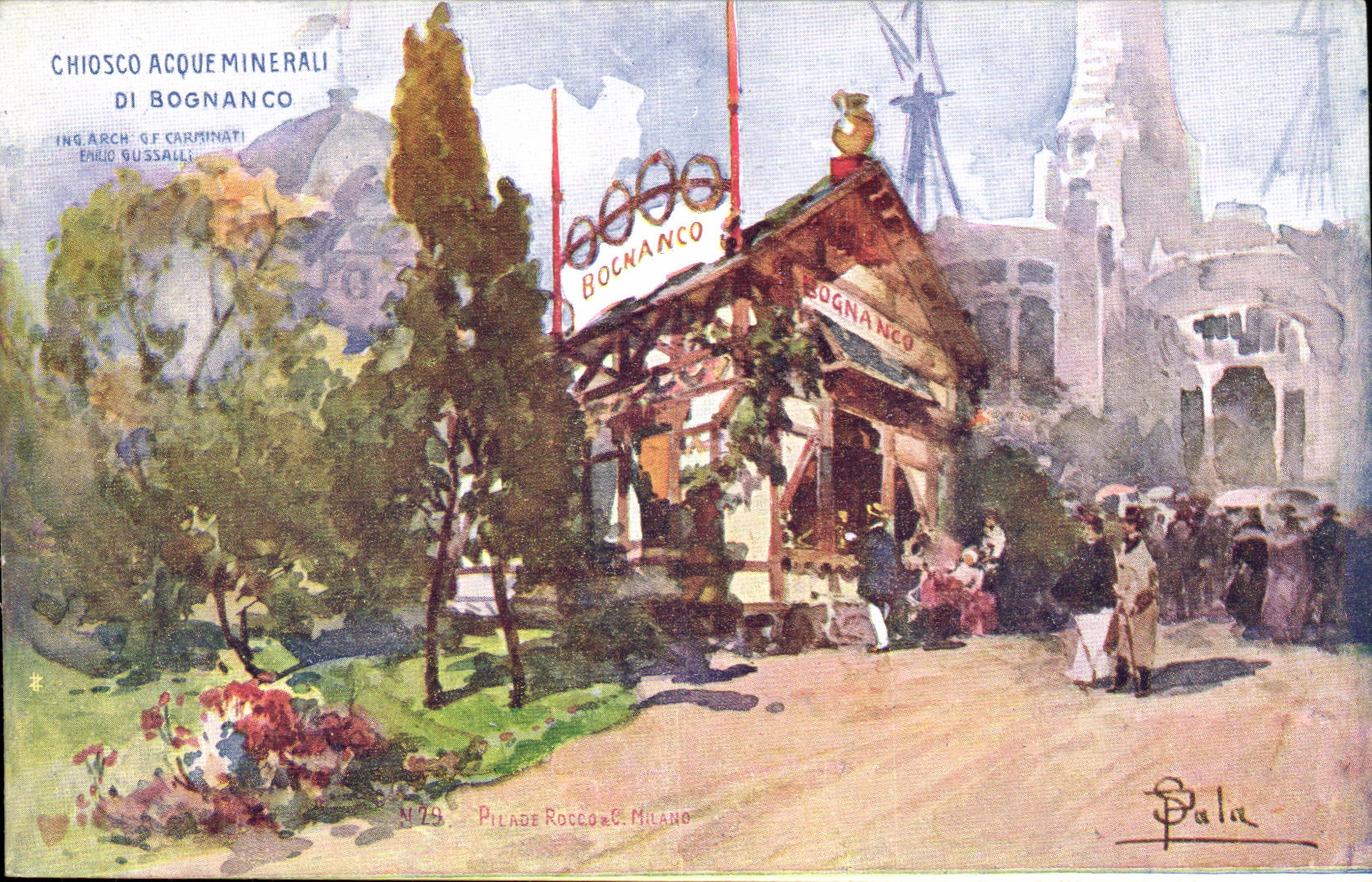 Italy - Italie - Pilage Rocc Milano Chiosco Acque Minerali di Bognanco - CPA 