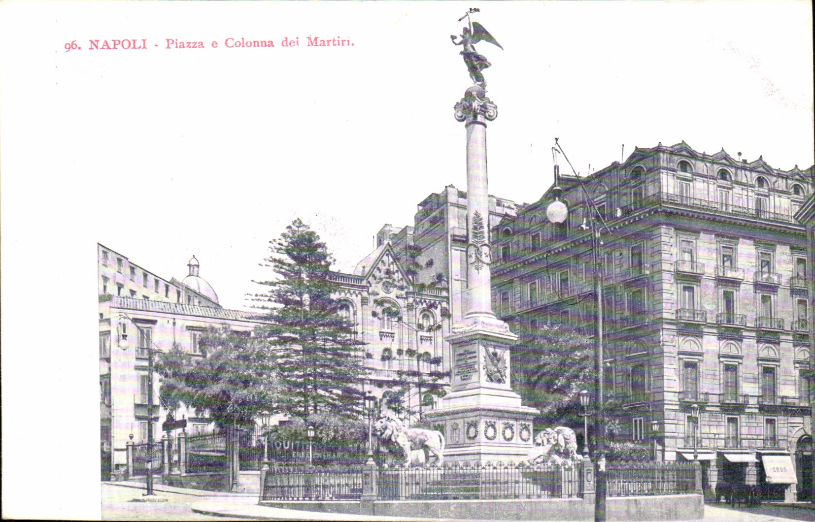 Italie - Italy - Napoli - Naples - Piazza e Colonna del Martiri- CPA 