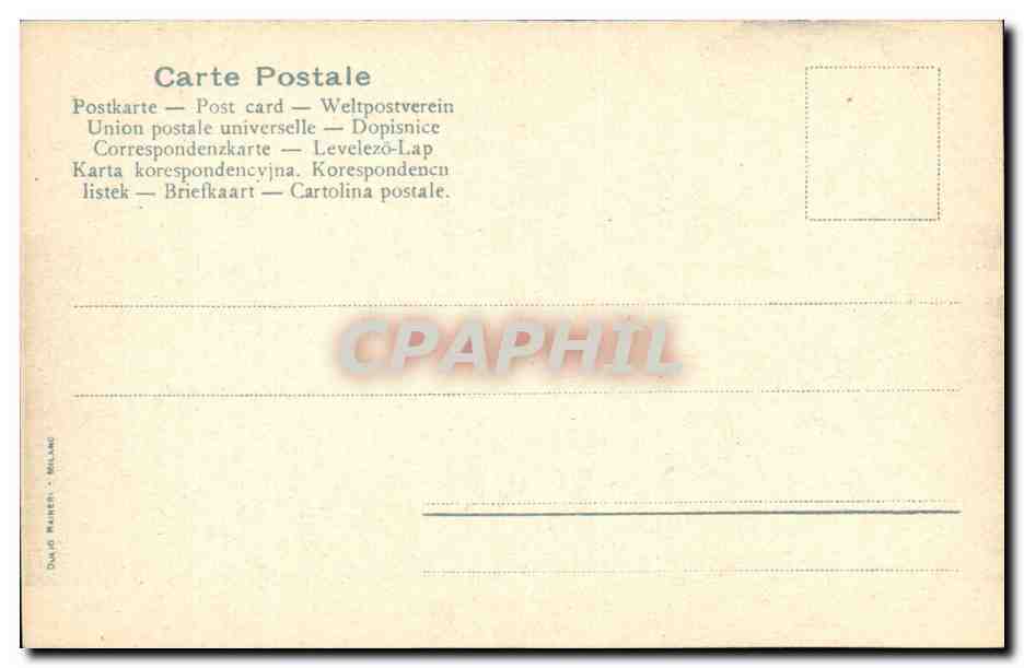 Italie - Italy - Milano - Milan - Castello Sforzesco - Torre di Boma ed'accesso all Corte Ducale - Secolo XV- CPA  — Verso