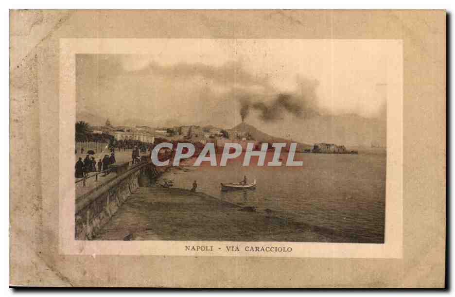 Italie - Italy - napoli - Naples - Via Caracciolo- CPA 
