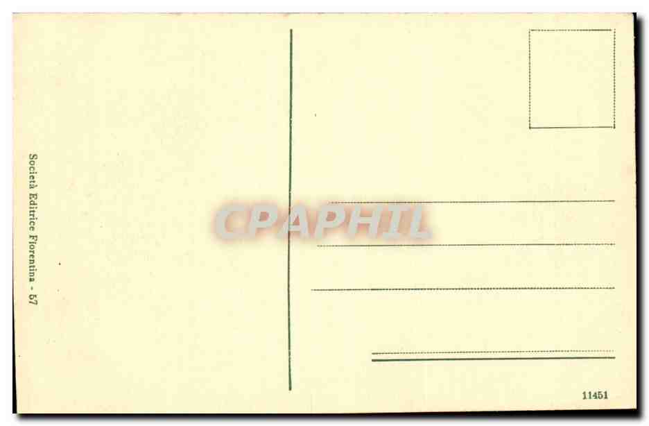 Italie - Italy - Firenze - Florence - Palazzo Pitti largo- CPA  — Rückseite