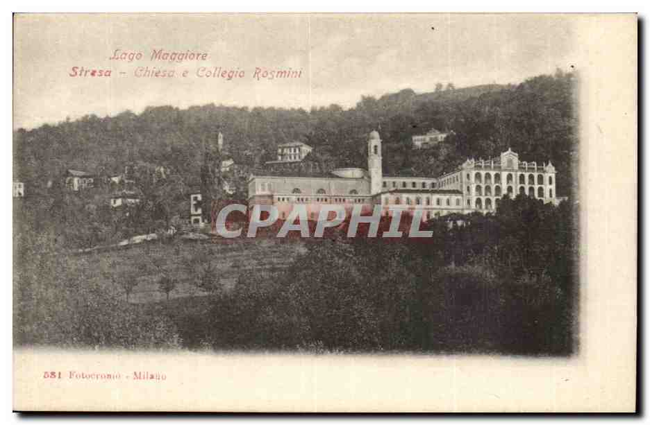 Italie - Italy - Lago Maggiore - Stersa - Chiesa e Collegio Rosmini - CPA 